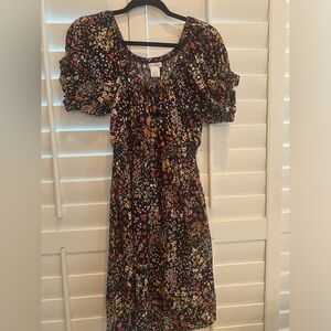 Passport Floral Short Sleeve Baby Doll Dress Size 2X